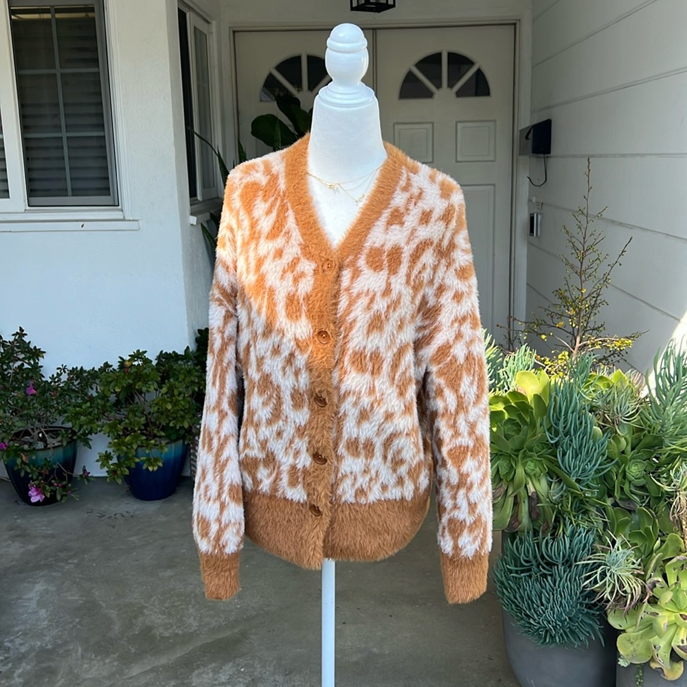 Moussy Jacquard Knit Cardigan